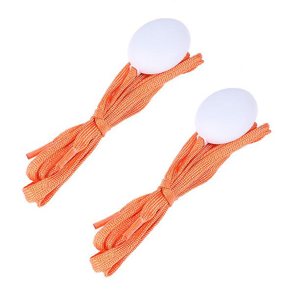 1 Pari Led-Kenkänauhoja, Valaisevat Vilahtavat Kenkänauhat Joulujuhliin, Pyöräilyyn, Tanssiin, Vaellukseen Orange