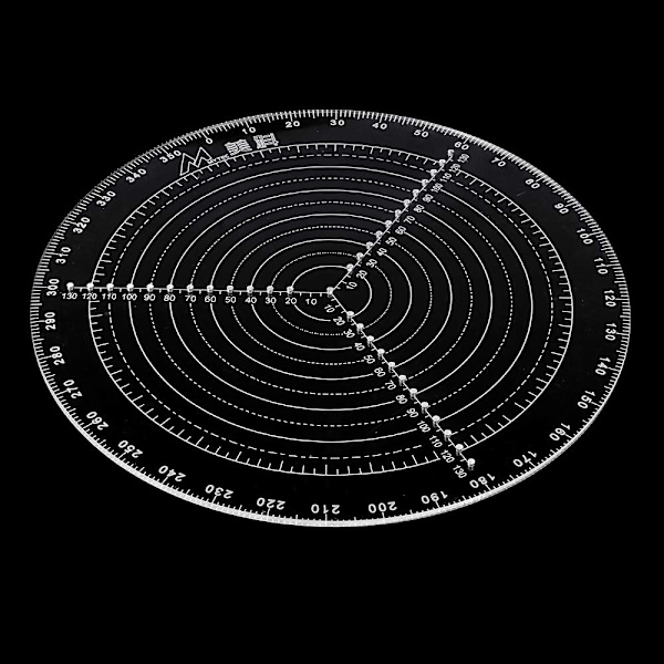 300mm/11,8\" Rundt Center Locator Kompas til Trædrejning Arbejde Klar Akryl Tegning Cirkel Diameter (1 Styk)
