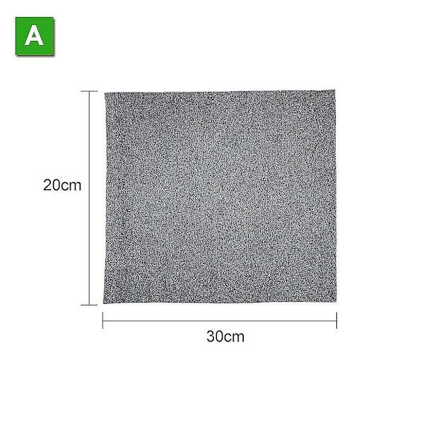 1-5 kpl Paksuuntunut Taikapuhdistusliina Raidoitta Matto Uusiokäyttöinen Mikrokuitu Puhdistusliina 20X20cm