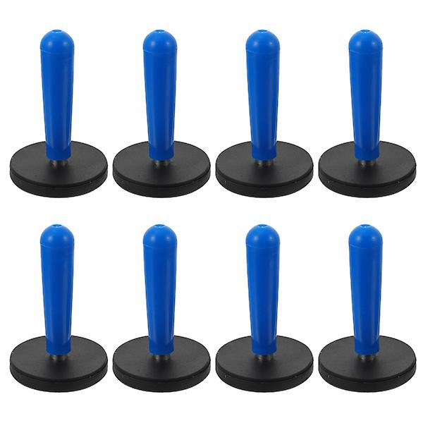 8 kpl Auton Vinyyli Wrap -Kiinnityskoukut Magneetilla, Sävytystyökalut Vinyylin Asennukseen, Sininen 7X4.5cm