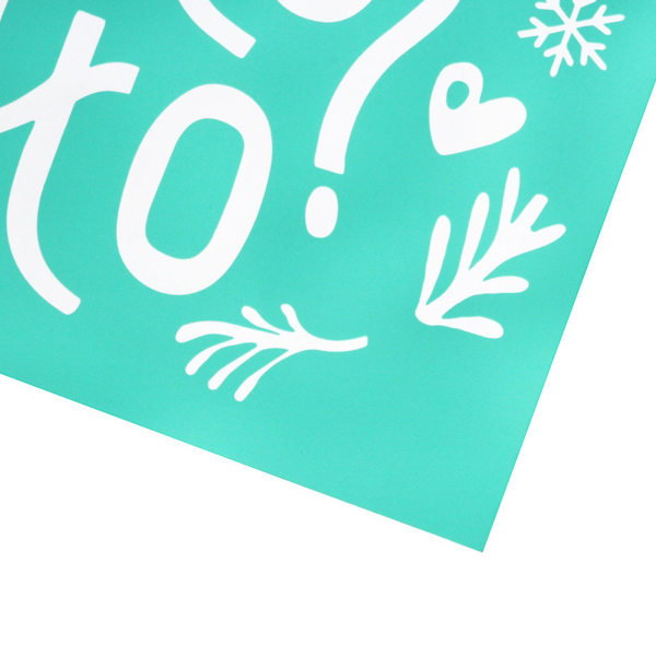 Jul selvklæbende skærmudskrivning Stencil Mesh Transfer Til gør-det-selv T-shirt Pude Stofpose Tekstil Maleri Hjem Dekoration