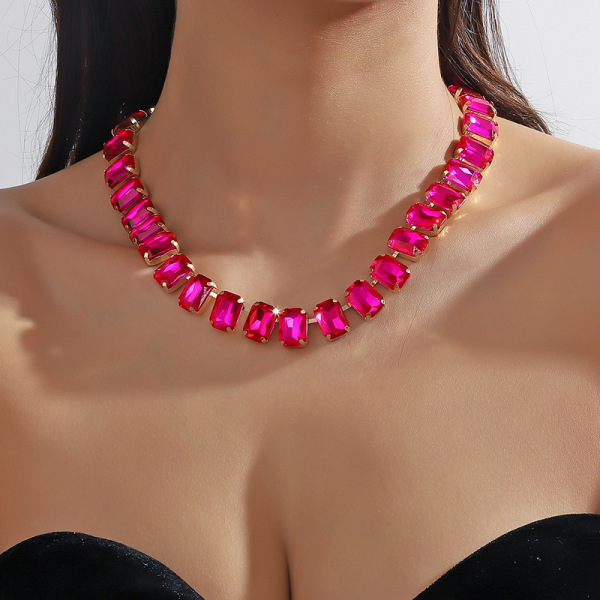 Elegant og elegant kragebenskjede halskjede imitert smykkekjede for kvinner