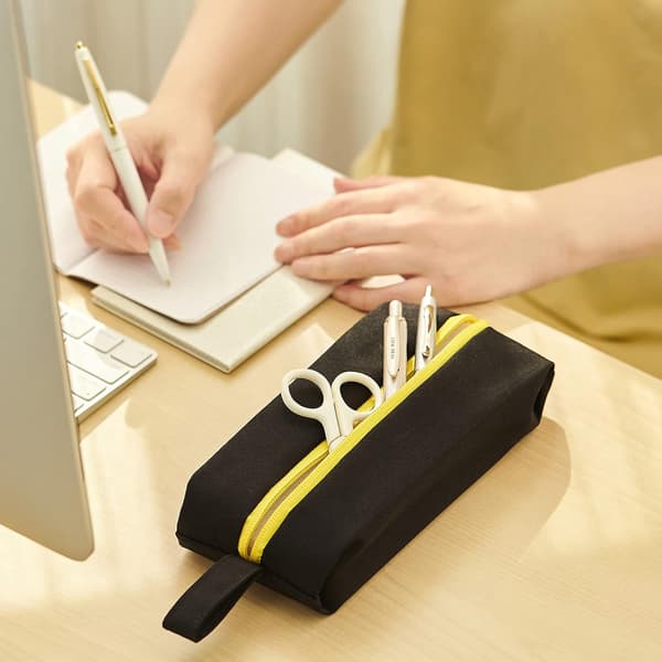 Small Pencil Case Portable Pen Pouch Handheld Stationery Large
