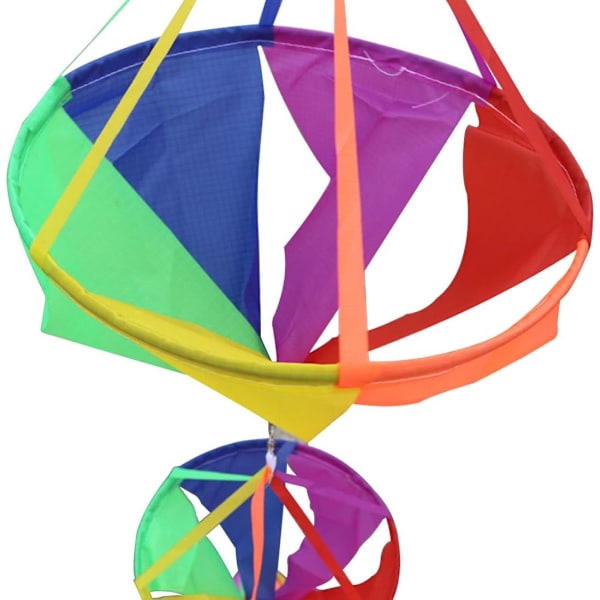 62\" Motevindesokk Vindspinner Regnbue Dragesokk Flagg Hagegård Dekorasjon 3D Lang Hale Farge Flyte