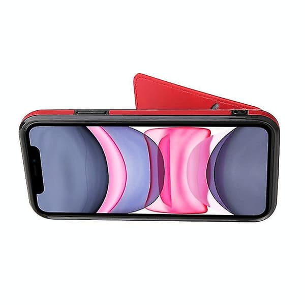 Mykt lommeboketui i skinn til iPhone 12 Mini