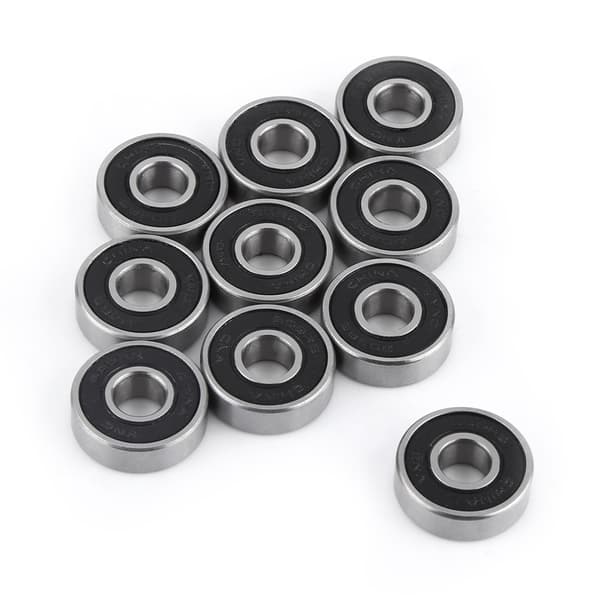 608-2RS Sorte Gummiforseglede Skateboard Lejer 10-pak