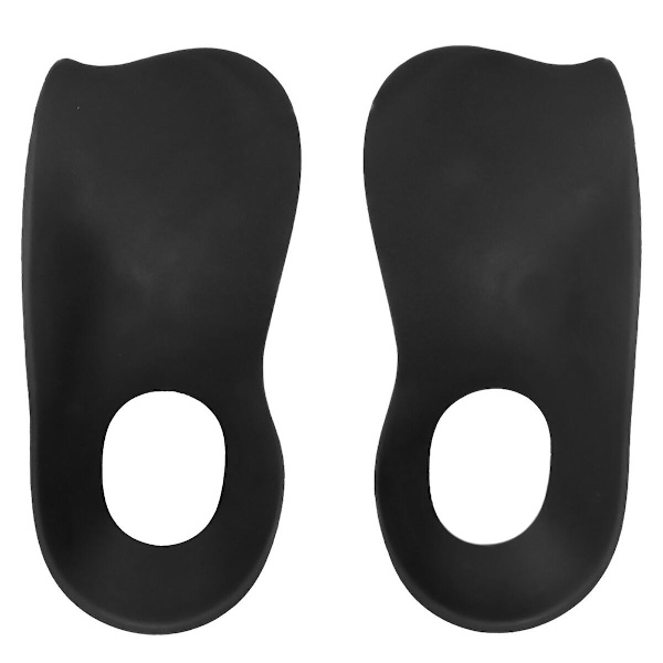 1 Par Plattfot Korrigerare Ortopediska Skoinlägg Hälstöd Innersula Skokudde Svart 16X7.5X2Xcm