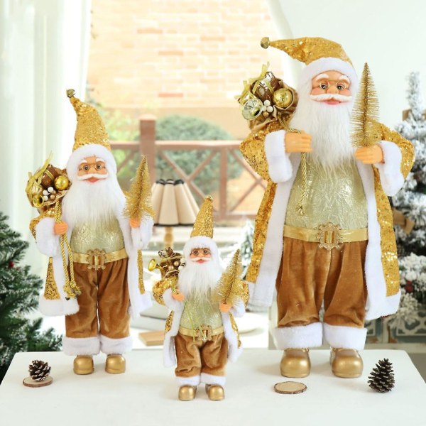 Julegave plysj julenissen Ornament Håndlaget søt ferie rekvisita