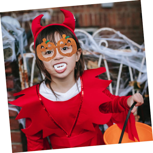 2 par Pumpaglasögon Unisex Glasögon Halloween Kostymrekvisita Dekorativa Glasögon Barnfödelsedagsfest Ögonkläder Spöke Halloween