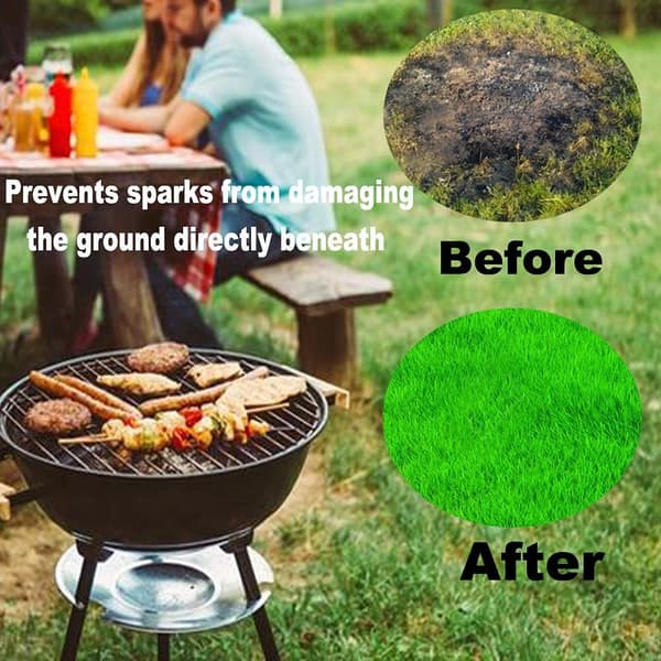 (95x80cm) Brandsikker Måtte | Ildfast Måtte | Grillmåtte | Grill