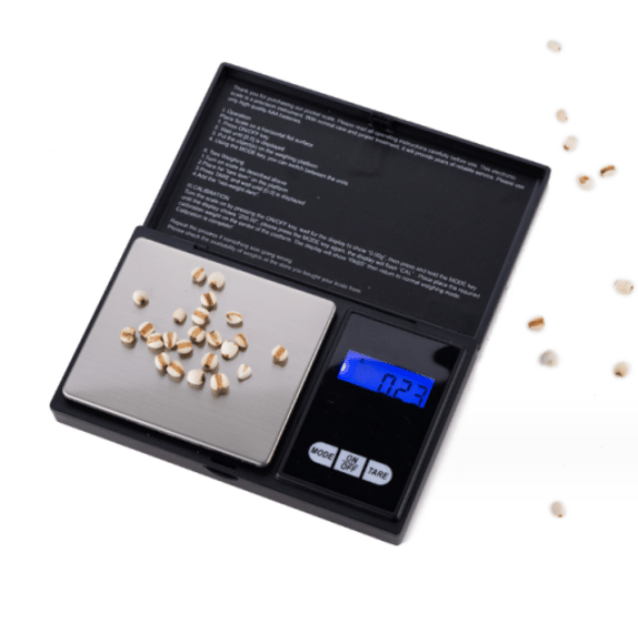Digital præcision 500g/0,01g, køkkenvægt i rustfrit stål med
