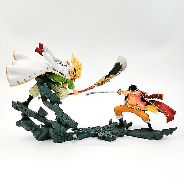 10cm One Piece Actionfigur Duel Series Samlarobjekt PVC Modell Leksak Staty utan låda Roger