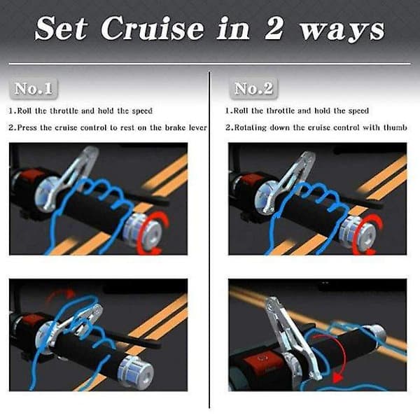 Motorcycle Cruise Control Throttle Lock Assist Holder Aluminum Universal