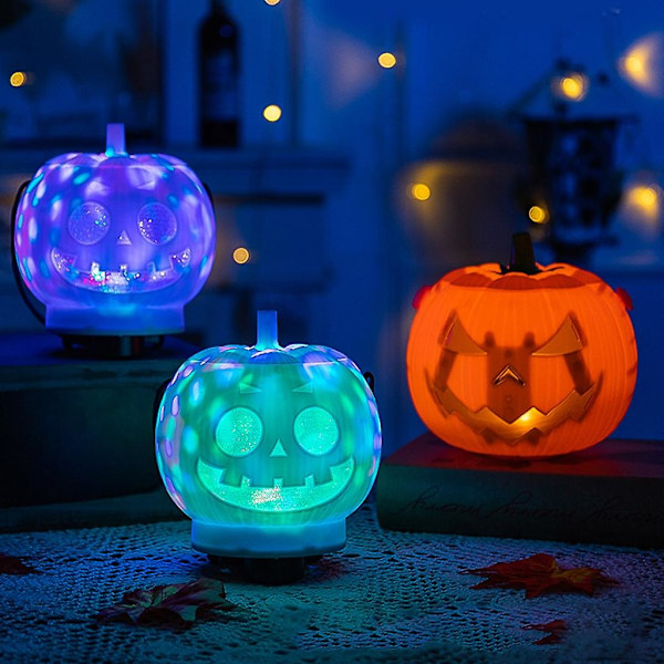 En Halloween Jack-O-Lantern för inomhus/utomhus, lysande Jack-O-Lantern/Skalle
