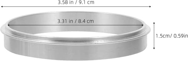 Koppförseglingsmaskin Aluminium Ersättningsring 85 mm Diameter Förseglingsmetallring