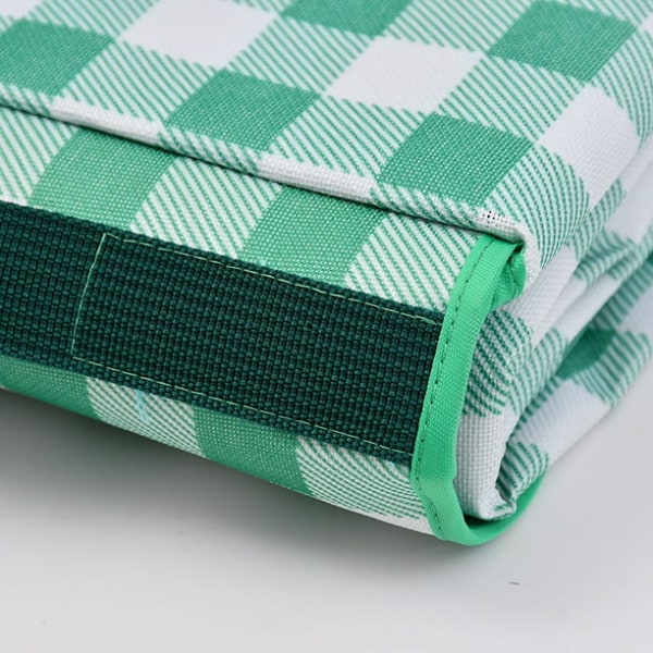 Utomhus vattentät picknickmatta-grön fyrkant-180*300cm，bärbar fuktsäker dyna