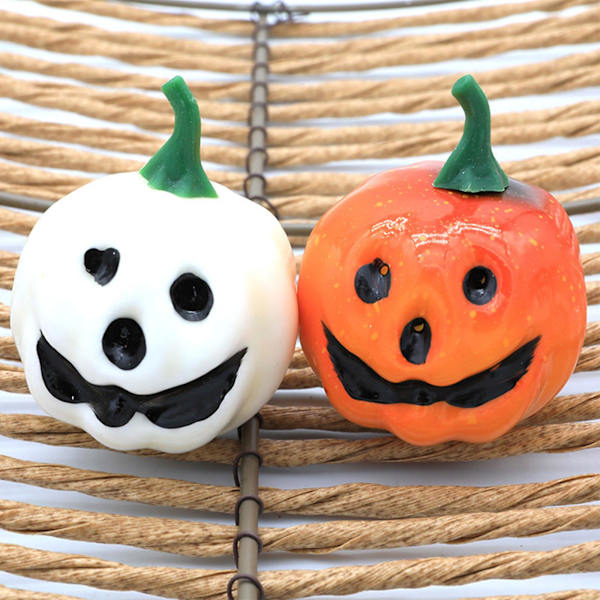 6/12 Styk Mini Halloween Kunstig Skum Grøntsagspumpekin Simulation DIY Håndværk Hjem Fødselsdagsfest Bryllup Dekoration Forbrugsvarer Gul 6 Hvid 6
