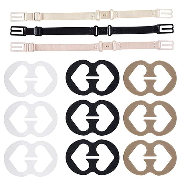 12 stk BH-stroppholdere elastiske sklisikre stroppholdere