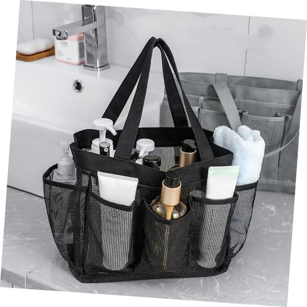 Mesh Toiletry Bag, Large Capacity, Hanging Shower Bag, Durable Travel Makeup Organizer