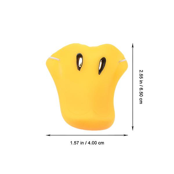 3kpl Simulaatio Juhla Ankannokat Ihastuttavat Eläinasu Rekvisiitta Naamiaiset Ankannokat Keltainen 6.5X6X4CM