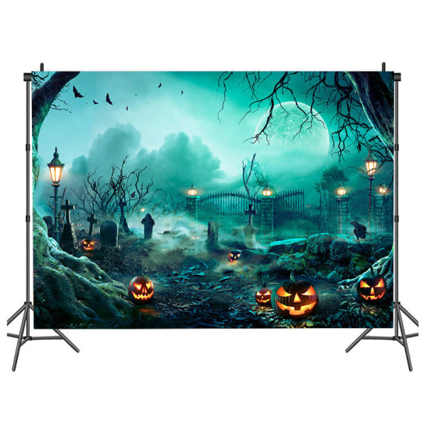 5x6.9 Ft Halloween Dekorasjoner Utenfor Skummel Gresskar Krypende Heks Garasjeport Banner Halloween Dekorasjon for Skummel Fest