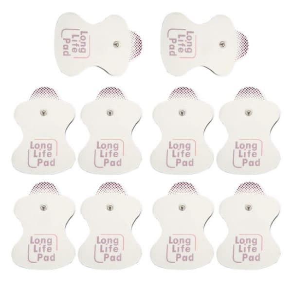 10x elektrodeerstatning for Omron Massagers Long Life Pad 10 stk