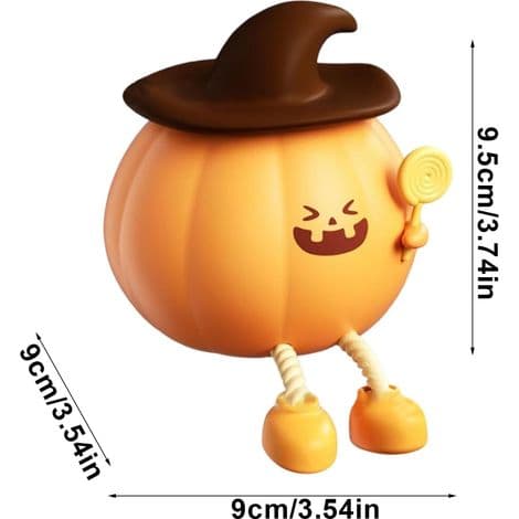 Halloween Pumpa Nattlampa Timer Släcker Ljus