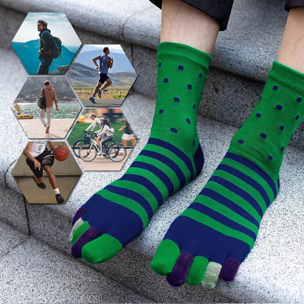 Herr 5-sormisukat Split Toe -sukat, Urheilu Herr Toe Sock Five