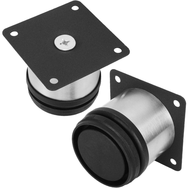 8 kpl Huonekalujalkoja, Säädettävät Keittiöjalat Ø 50 mm/Korkeus 50 mm Pyöreät Metalliset Ruostumattomasta Teräksestä Valmistetut Sohvan Jalat Pöydän Jalat