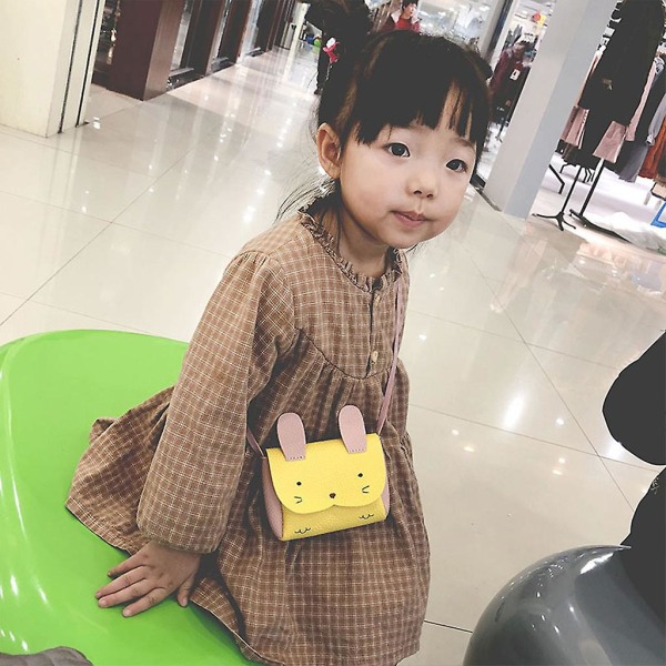 Pu Leather Crossbody Bags For Children Rabbit Messenger Bag Mini Shoulder BagOrange