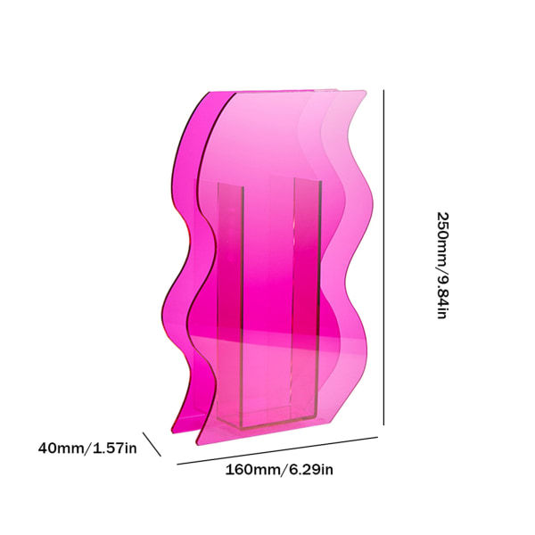 Blomster Vase Rum Dekoration Akryl Farvet Vase Dekorativ Vase Moderne Nordisk Vase Jarr