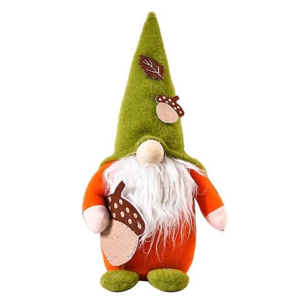 Håndlaget svensk Gnome Tomte Doll Ornament Lang Hat Jule Elf Ornament Thanksgiving GiftEikent