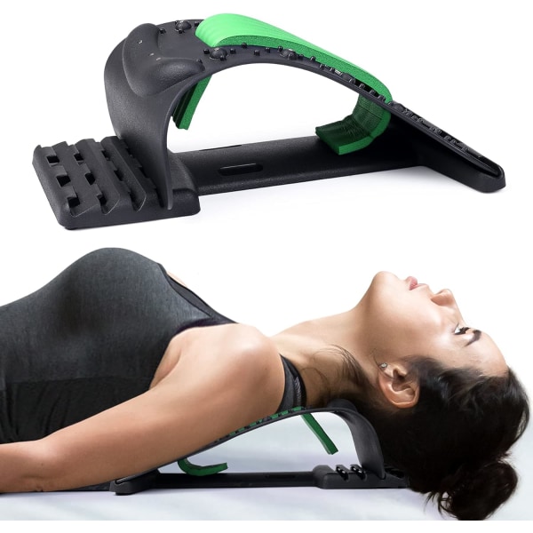 Nackbår för smärtlindring i nacken, avslappning av rygg och axlar för muskelavslappning och ryggradsanpassning, (grön)