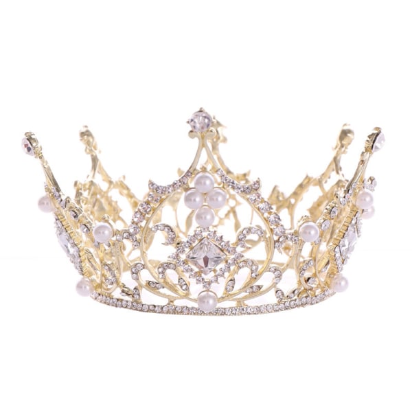 Dame Rhinestone Crown Hodeplagg-Tiara for brude bryllup