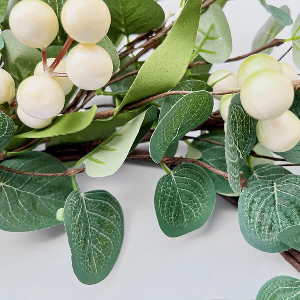 Artificial Wreath, Artificial Eucalyptus Wreaths Wedding Door Party Window Wall Decoration (Eucalyptus Wreath)