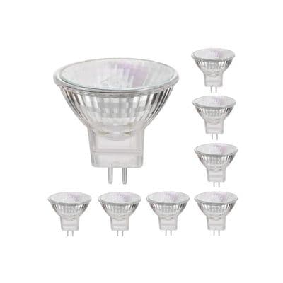 MR11 GU4 12V 20W Halogenlampor - Varmvit - 8-pack