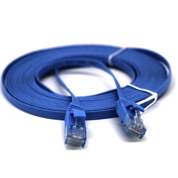 5m RJ45 Ethernet-nätverkskabel Platt Patch Router Intressant LotBlue5m