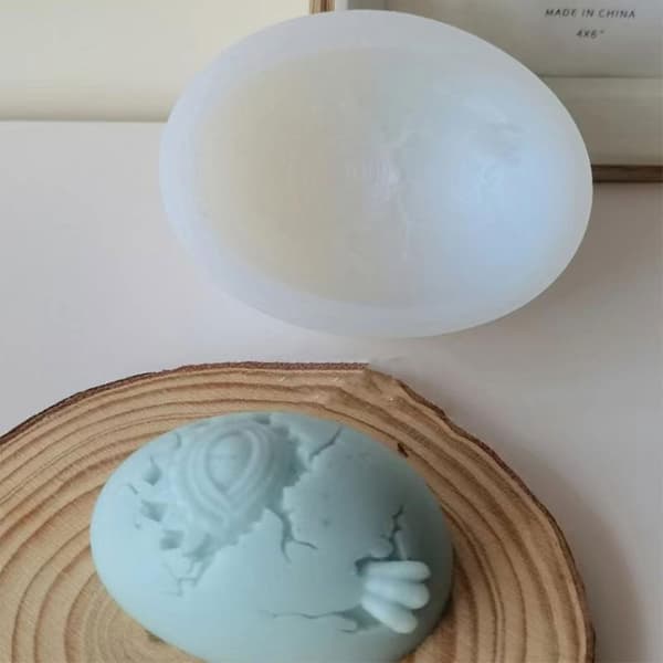 Hjerteform Opvaskemaskinesikker Sjov Dinosaur Epoxy Støbeform DIY S
