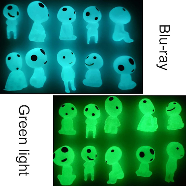 Luminous Tree Elf Fairy 10 st Luminous Spooky Microscapes Blå