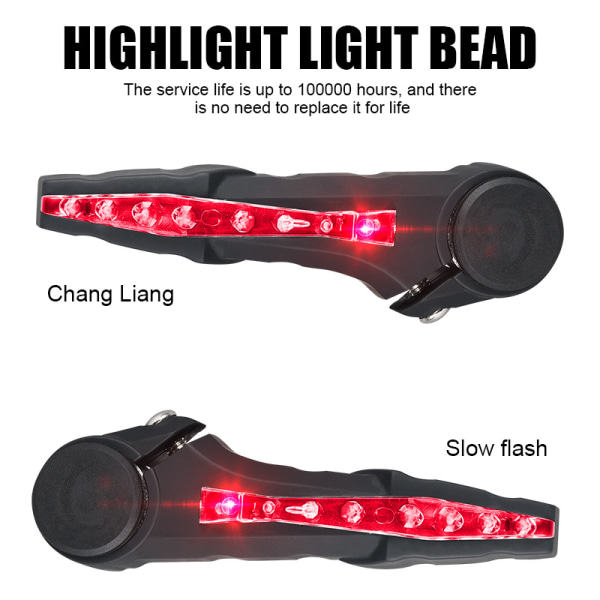 Blåt Styrlys, 2 stk. Forlygte til Cykel Forlygter Cykellys Forlygte LED-lamper Cykelblinklys Blinklys