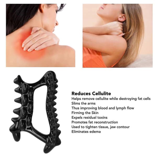 Gua Sha Tool Ceramic Tenderness Relief Lymphatic Drainage Face Body Scraper Massager for Shoulder Neck Arm Calf