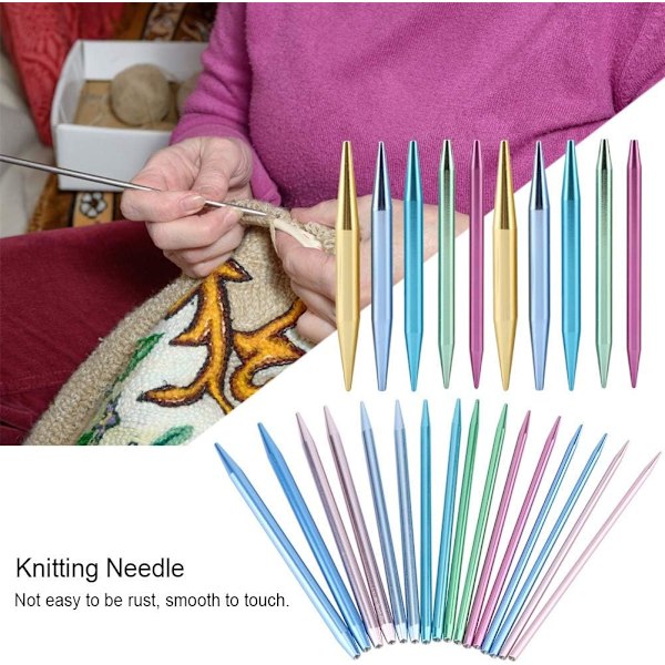 Interchangeable Circular Knitting Needles - Aluminium Interchangeable Circular Knitting Needle Set