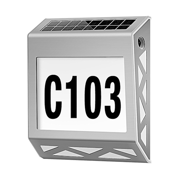 2023 Uusi Talonumero Valo Koti Garasi Oven Ilmaisin Seinävalo Aurinko Ulko Induktio Led Puutarha