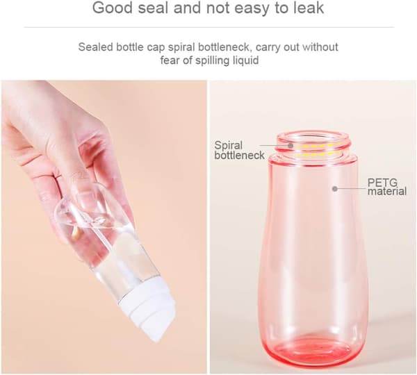 Resestorlek Transparent Sprayflaska, Läcksäker Vattensprayflaska Hårsprayer Tomma Sprayflaskor