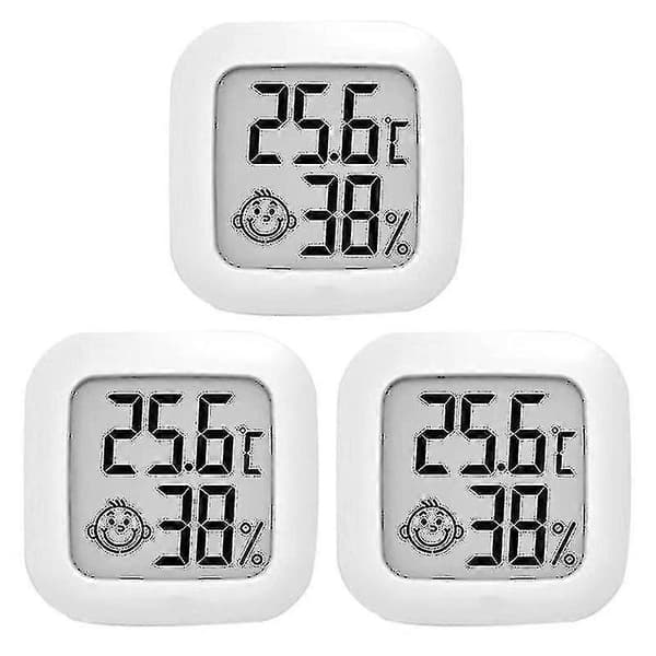 3x Indoor Thermometer, Humidity Meter Digital Hygrometer Room Thermometer for Home White