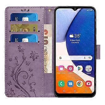 Til Samsung Galaxy S24 FE Etui PU Læder Pung Etui med Rem Style D Style D