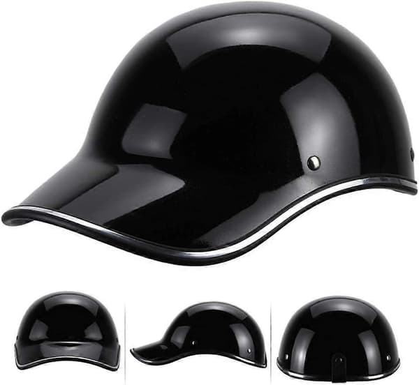 Baseballcap Justerbar hurtigspenne Halv baseballcap Svart