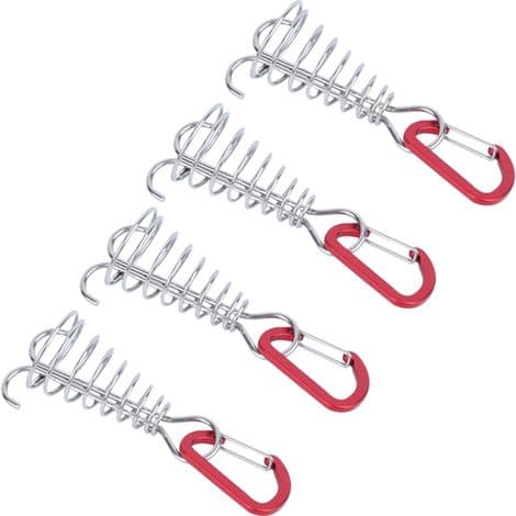 Stainless Steel Spring Hook for Camping Tent - Windproof Outdoor Rope Fixing