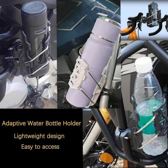 Universal Bicycle Bottle Holder - 360° Rotatable Adjustable - White - For Bicycle Motorcycle Scooter