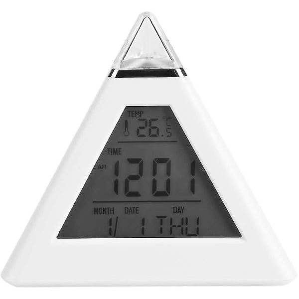 Alarmklocka C, LED-växlande Digital LCD Alarmklocka C Bord C Bordsskiva